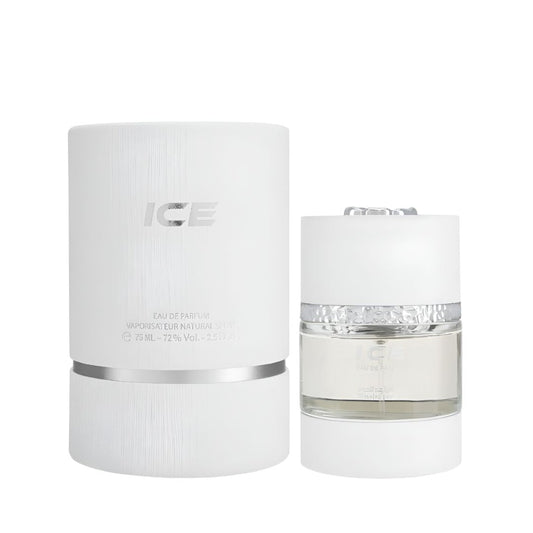 AL MAJED ICE 75ML bottle and box details by Al Majed Oud | تفاصيل زجاجة وعبوة AL MAJED ICE 75ML من الماجد للعود