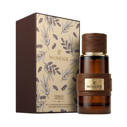 FRENCH AVENUE 8TH WONDER bottle and box details by French Avenue | تفاصيل زجاجة وعبوة FRENCH AVENUE 8TH WONDER من فرنش أفينيو