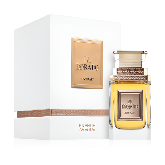 FRENCH AVENUE EL DORADO bottle and box details by French Avenue | تفاصيل زجاجة وعبوة FRENCH AVENUE EL DORADO من فرنش أفينيو