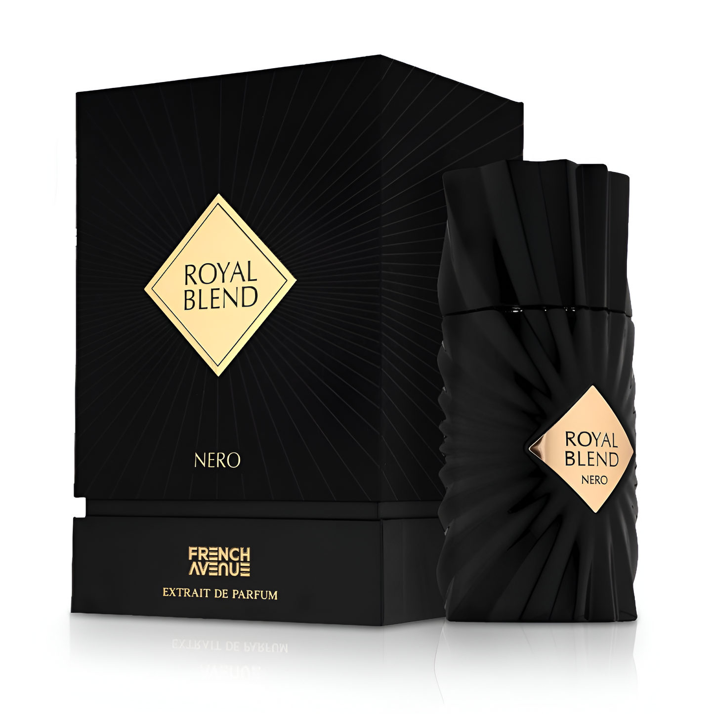 FRENCH AVENUE ROYAL BLEND NERO bottle and box details by French Avenue | تفاصيل زجاجة وعبوة FRENCH AVENUE ROYAL BLEND NERO من فرنش أفينيو