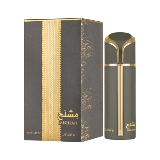 LATTAFA MISHLAH bottle and box details by Lattafa | تفاصيل زجاجة وعبوة LATTAFA MISHLAH من لطافة