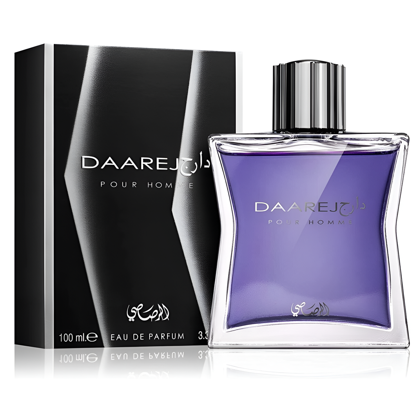RASASI DAAREJ bottle and box details by Rasasi | تفاصيل زجاجة وعبوة RASASI DAAREJ من الرصاصي