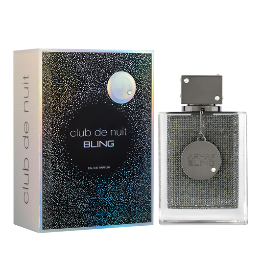 ARMAF CLUB DE NUIT BLING bottle and box details by Armaf | تفاصيل زجاجة وعبوة ARMAF CLUB DE NUIT BLING من أرماف