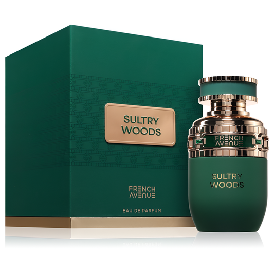 FRENCH AVENUE SULTRY WOODS bottle and box details by French Avenue | تفاصيل زجاجة وعبوة FRENCH AVENUE SULTRY WOODS من فرنش أفينيو