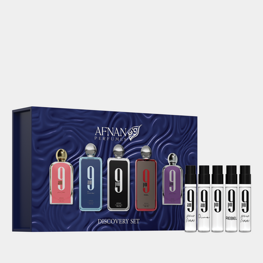 AFNAN 9 SERIES DISCOVERY SET by Afnan original unisex perfume in Qatar | عطر للجنسين AFNAN 9 SERIES DISCOVERY SET الأصلي من أفنان في قطر