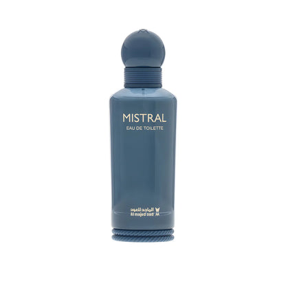 Al Majed Oud Mistral EDP bottle — unisex fresh oriental fragrance