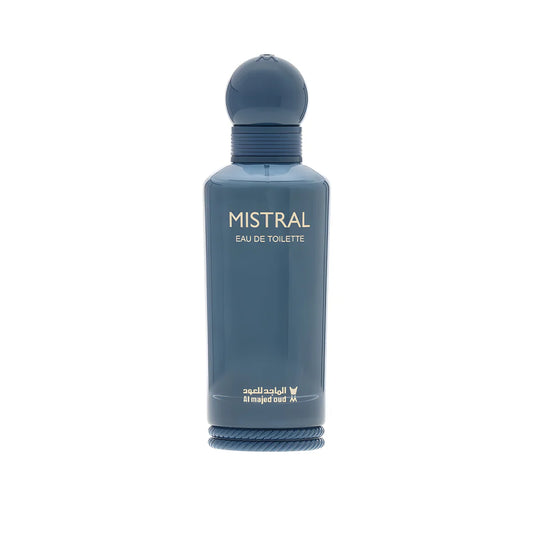 Al Majed Oud Mistral EDP bottle — unisex fresh oriental fragrance