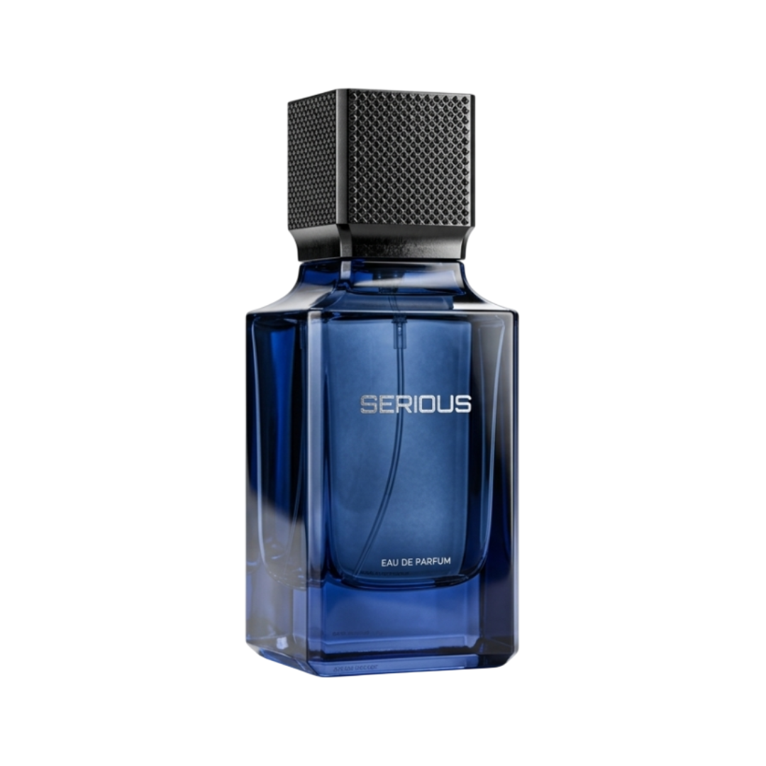 AL MAJED SERIOUS bottle and box details by Al Majed Oud | تفاصيل زجاجة وعبوة AL MAJED SERIOUS من الماجد للعود