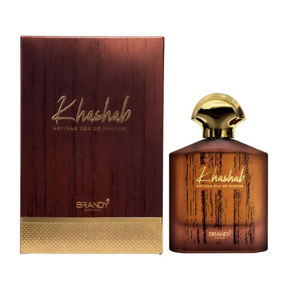 BRANDY KHASHAB bottle and box details by Brandy | تفاصيل زجاجة وعبوة BRANDY KHASHAB من براندي
