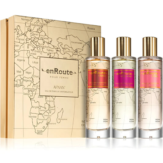 AFNAN EN ROUTE POUR FEMME GIFT SET 3X50ML - Doria Perfumes Qatar
