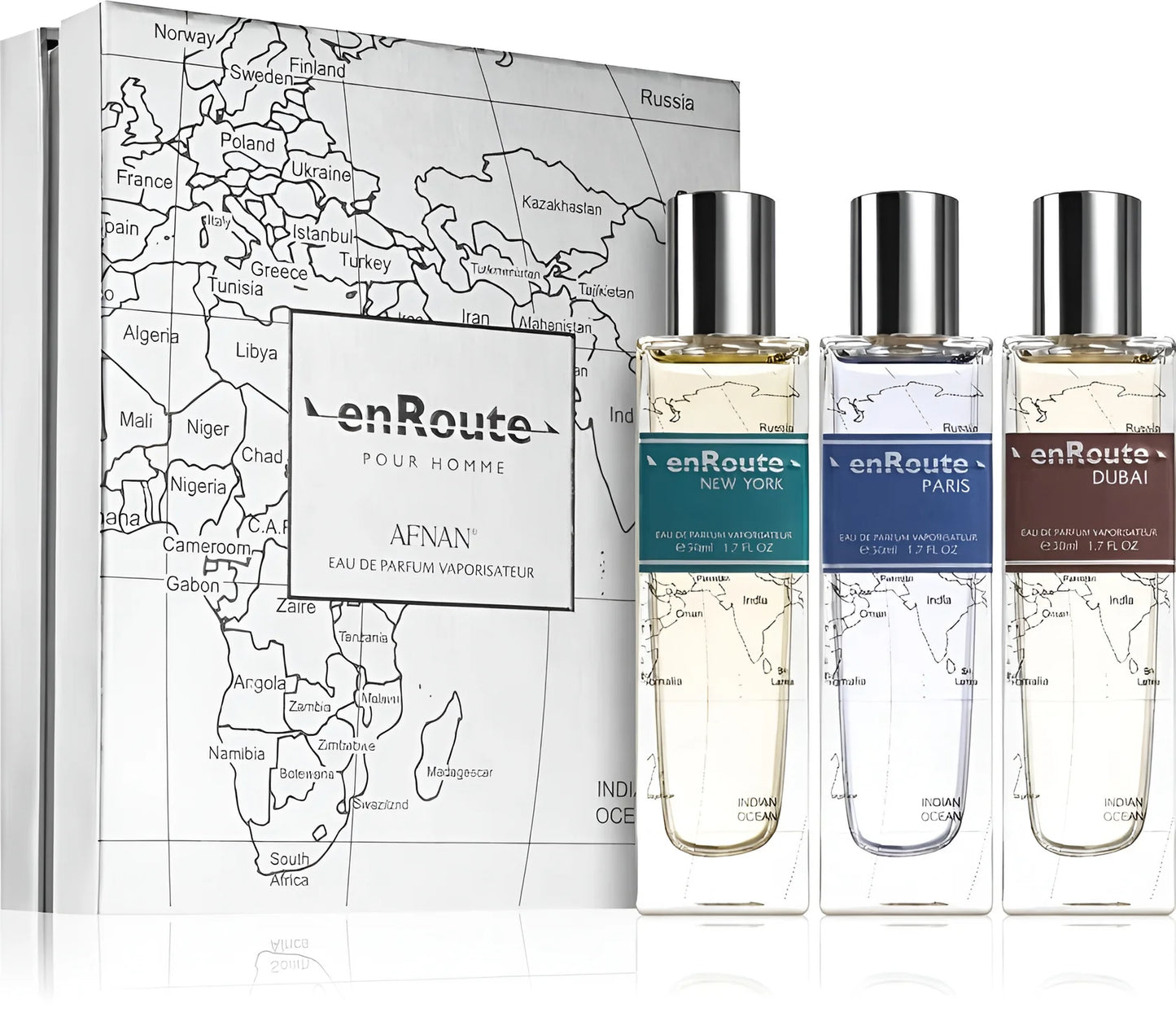AFNAN EN ROUTE POUR HOMME GIFT SET 3 X 50ML - Doria Perfumes Qatar