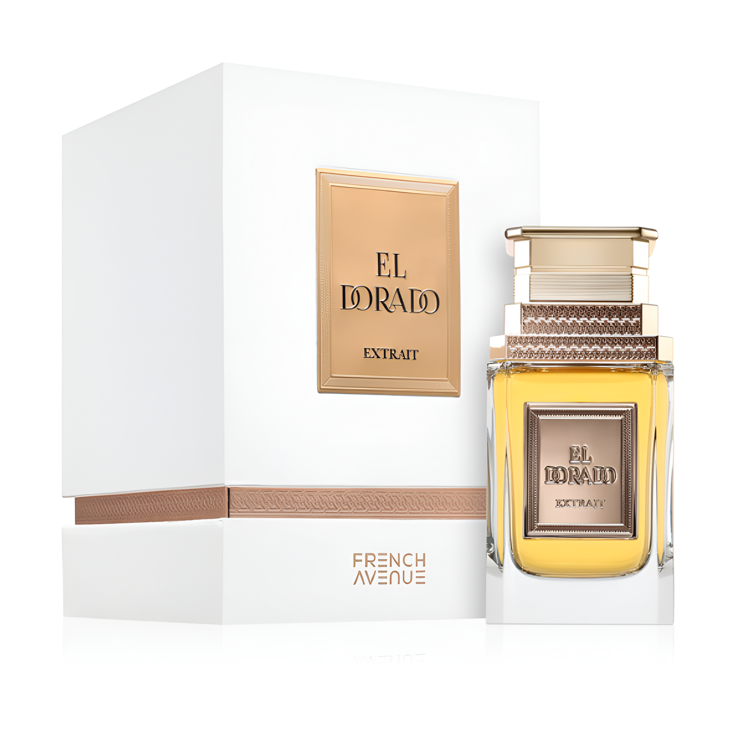 FRENCH AVENUE EL DORADO bottle and box details by French Avenue | تفاصيل زجاجة وعبوة FRENCH AVENUE EL DORADO من فرنش أفينيو