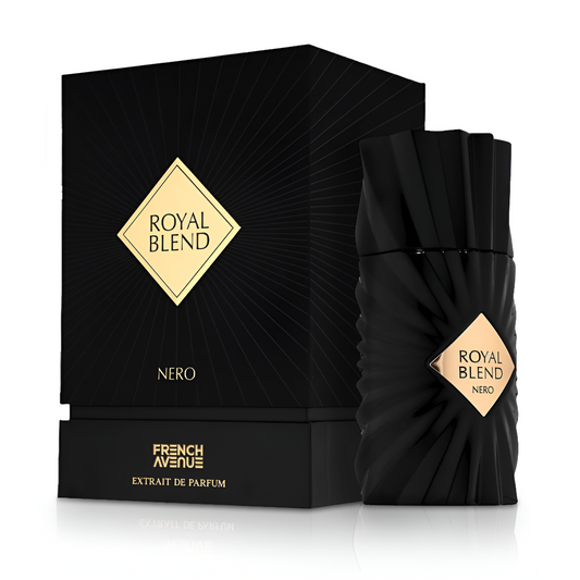FRENCH AVENUE ROYAL BLEND NERO bottle and box details by French Avenue | تفاصيل زجاجة وعبوة FRENCH AVENUE ROYAL BLEND NERO من فرنش أفينيو