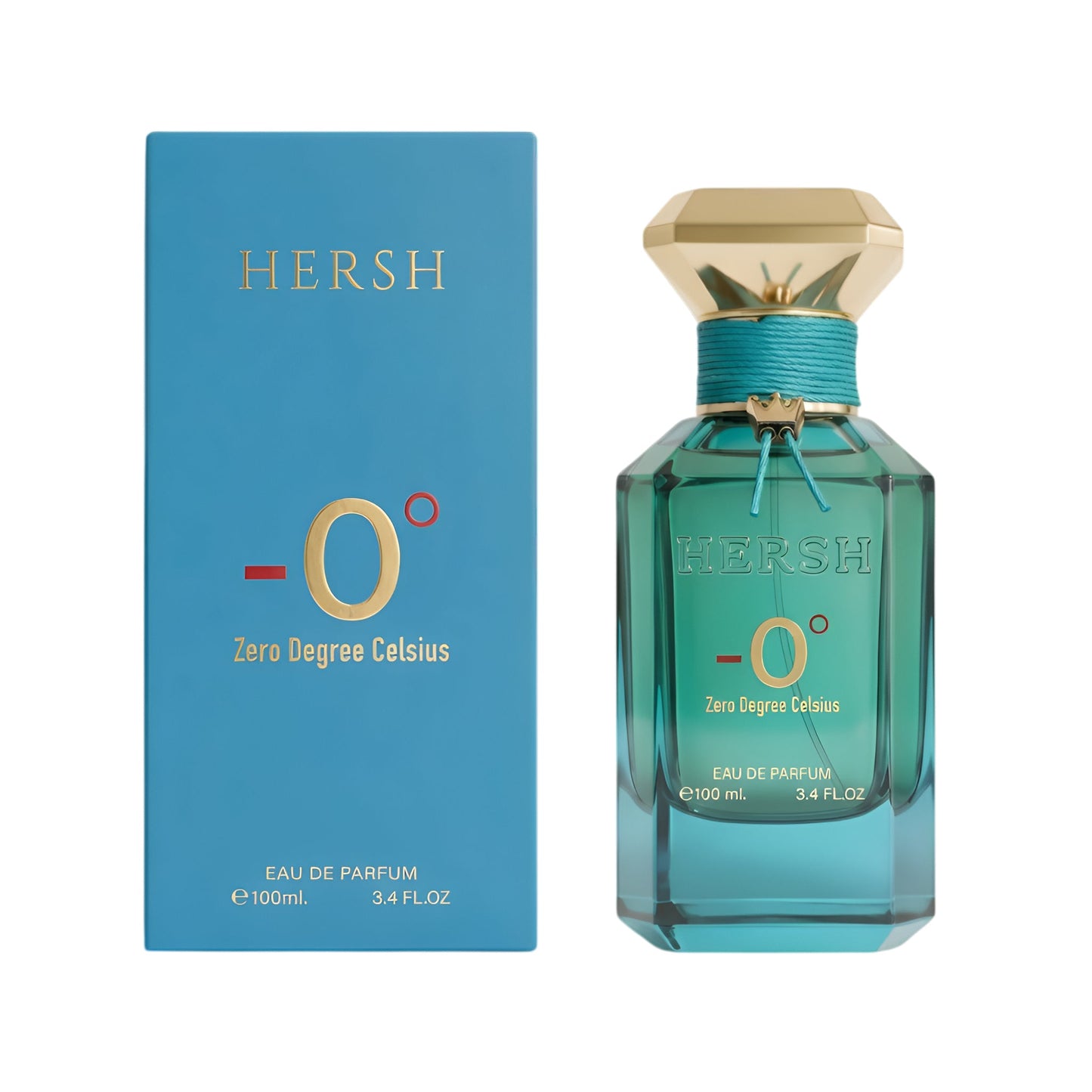HERSH ZERO DEGREE CELSIUS bottle and box details by Hersh | تفاصيل زجاجة وعبوة HERSH ZERO DEGREE CELSIUS من هيرش