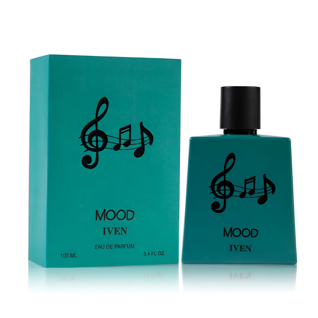 IVEN MOOD bottle and box details by Iven | تفاصيل زجاجة وعبوة IVEN MOOD من إيفن