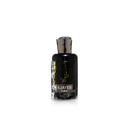 Lattafa AJAYEB DUBAI 100 ML bottle — unisex woody fruity fragrance