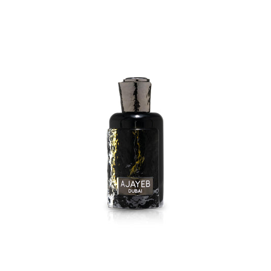 Lattafa AJAYEB DUBAI 100 ML bottle — unisex woody fruity fragrance