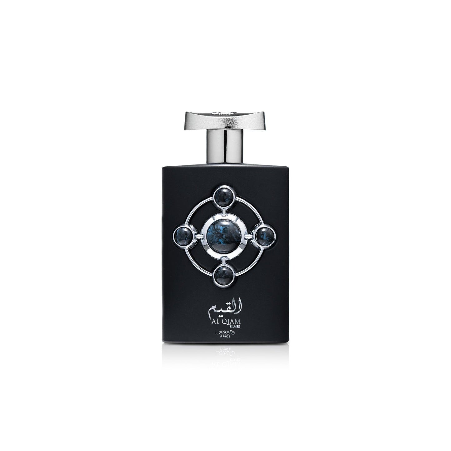 Lattafa AL QIAM SILVER 100 ML bottle — unisex woody aromatic fragrance