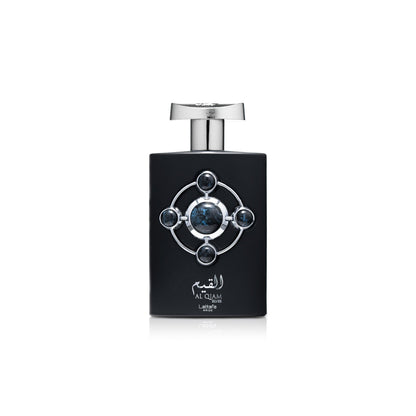 Lattafa AL QIAM SILVER 100 ML bottle — unisex woody aromatic fragrance