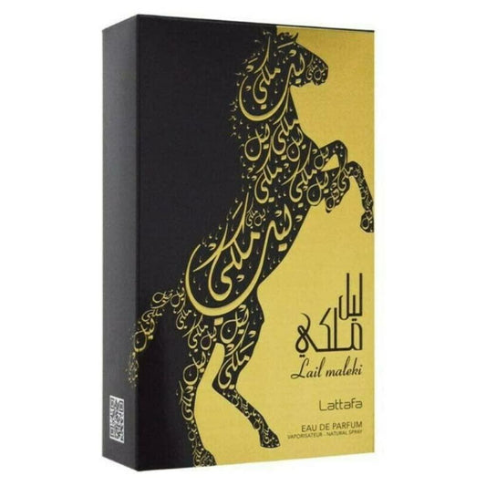Lattafa LAIL MALEKI FOR MEN 100ML 100 ML bottle — men's woody oriental fragrance