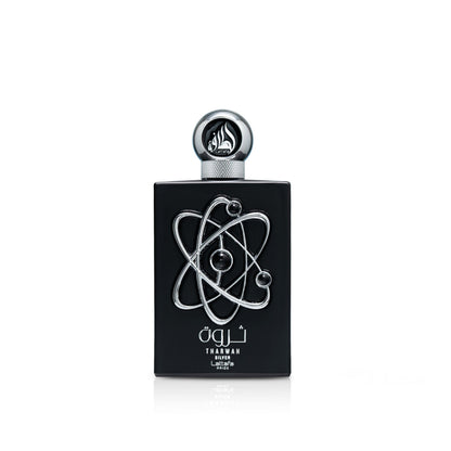 Lattafa THARWAH SILVER 100 ML bottle — men's aromatic fresh fragrance