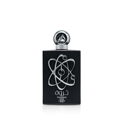 Lattafa THARWAH SILVER 100 ML bottle — men's aromatic fresh fragrance