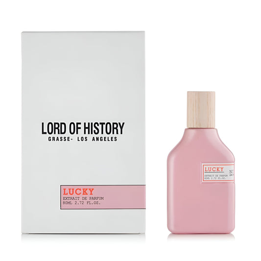 LORD OF HISTORY LUCKY bottle and box details by Lord Of History | تفاصيل زجاجة وعبوة LORD OF HISTORY LUCKY من لورد أوف هيستوري