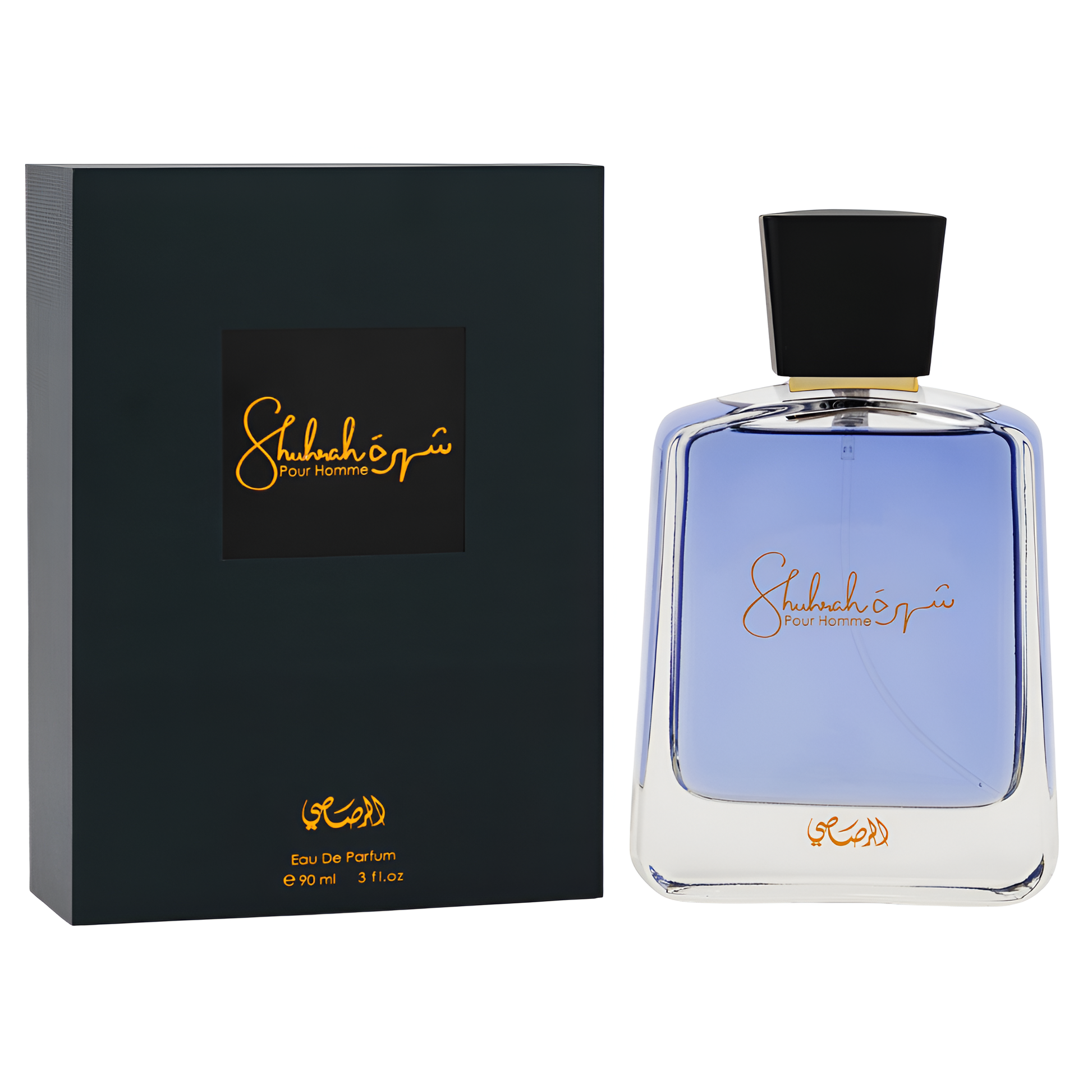 RASASI SHUHRAH bottle and box details by Rasasi | تفاصيل زجاجة وعبوة RASASI SHUHRAH من الرصاصي