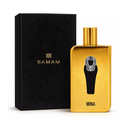 SAMAM MINA bottle and box details by Samam | تفاصيل زجاجة وعبوة SAMAM MINA من سمام