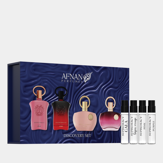 AFNAN SUPREMACY FEMME DISCOVERY SET by Afnan original women perfume in Qatar | عطر نسائي AFNAN SUPREMACY FEMME DISCOVERY SET الأصلي من أفنان في قطر