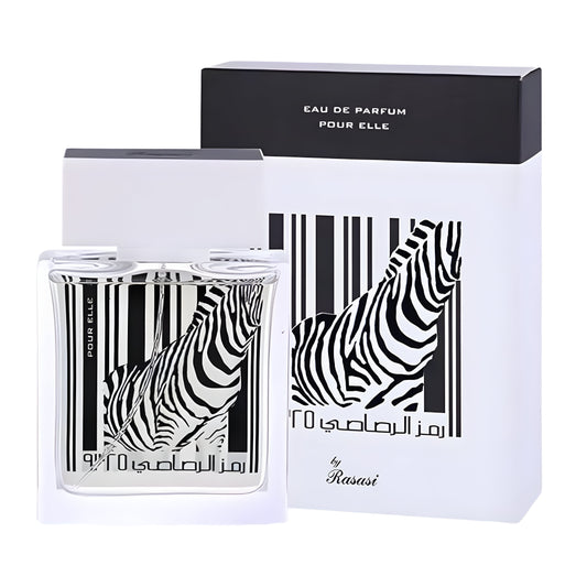 RASASI WOMEN'S POUR ELLE bottle and box details by Rasasi | تفاصيل زجاجة وعبوة RASASI WOMEN'S POUR ELLE من الرصاصي