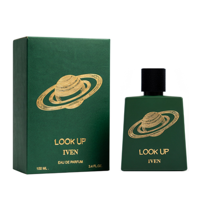IVEN LOOK UP bottle and box details by Iven | تفاصيل زجاجة وعبوة IVEN LOOK UP من إيفن