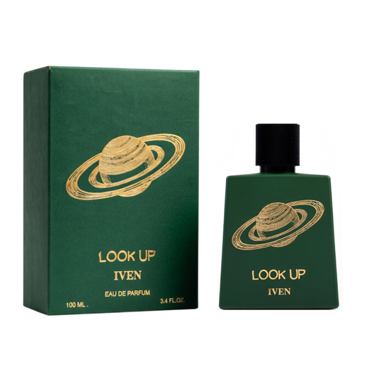 IVEN LOOK UP bottle and box details by Iven | تفاصيل زجاجة وعبوة IVEN LOOK UP من إيفن