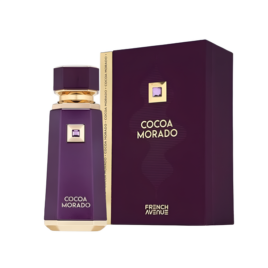 FRENCH AVENUE COCO MORADO 100ML bottle and box details by French Avenue | تفاصيل زجاجة وعبوة FRENCH AVENUE COCO MORADO 100ML من فرنش أفينيو