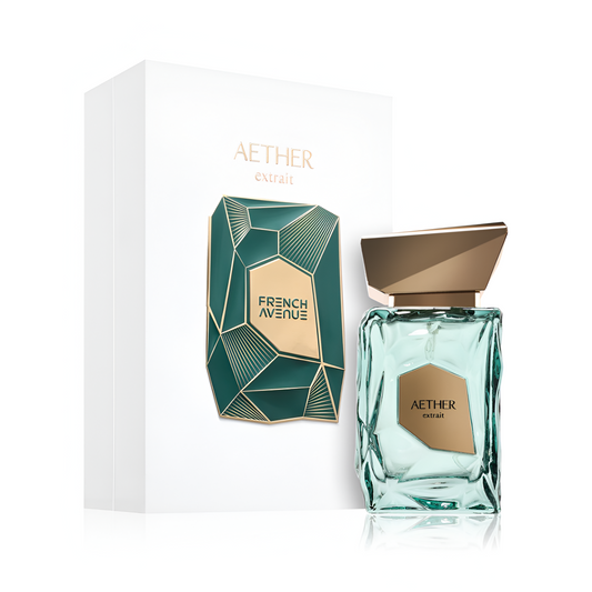 FRENCH AVENUE AETHER EXTRAIT bottle and box details by French Avenue | تفاصيل زجاجة وعبوة FRENCH AVENUE AETHER EXTRAIT من فرنش أفينيو