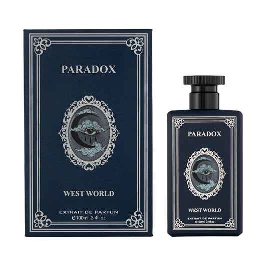 WEST WORLD PARADOX bottle and box details by West | تفاصيل زجاجة وعبوة WEST WORLD PARADOX من دوريا للعطور