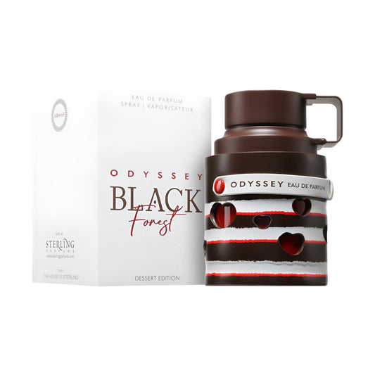 ARMAF ODYSSEY BLACK FOREST bottle and box details by Armaf | تفاصيل زجاجة وعبوة ARMAF ODYSSEY BLACK FOREST من أرماف