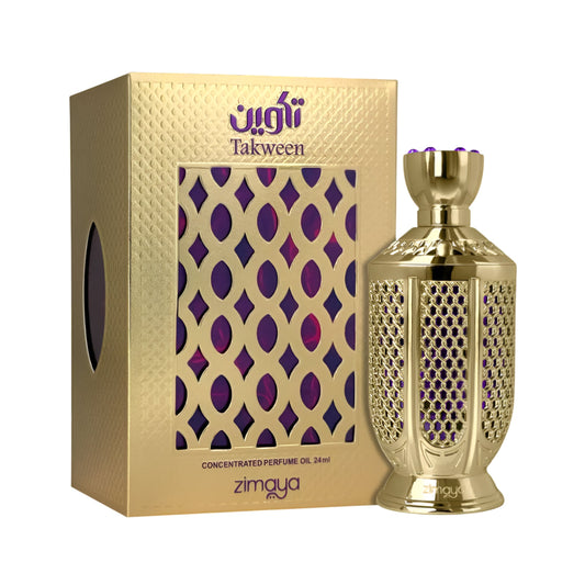 ZIMAYA TAKWEEN by ZIMAYA 20 ML perfume oil packaging and bottle