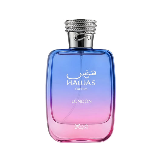 RASASI HAWAS LONDON by Rasasi original unisex perfume in Qatar | عطر للجنسين RASASI HAWAS LONDON الأصلي من الرصاصي في قطر