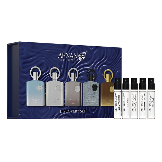 AFNAN SUPREMACY HOMME SERIES DISCOVERY KIT by Afnan original perfume gift set in Qatar | طقم هدايا عطري AFNAN SUPREMACY HOMME SERIES DISCOVERY KIT الأصلي من…