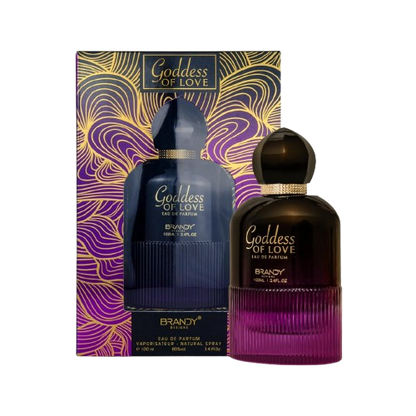 BRANDY GODDESS OF LOVE bottle and box details by Brandy | تفاصيل زجاجة وعبوة BRANDY GODDESS OF LOVE من براندي