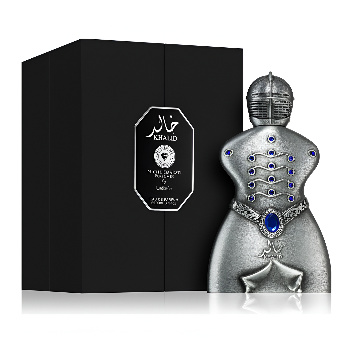 NICHE EMARATI KHALID bottle and box details by Niche | تفاصيل زجاجة وعبوة NICHE EMARATI KHALID من دوريا للعطور