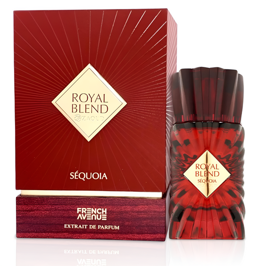 FRENCH AVENUE ROYAL BLEND SÉQUOIA bottle and box details by French Avenue | تفاصيل زجاجة وعبوة FRENCH AVENUE ROYAL BLEND SÉQUOIA من فرنش أفينيو
