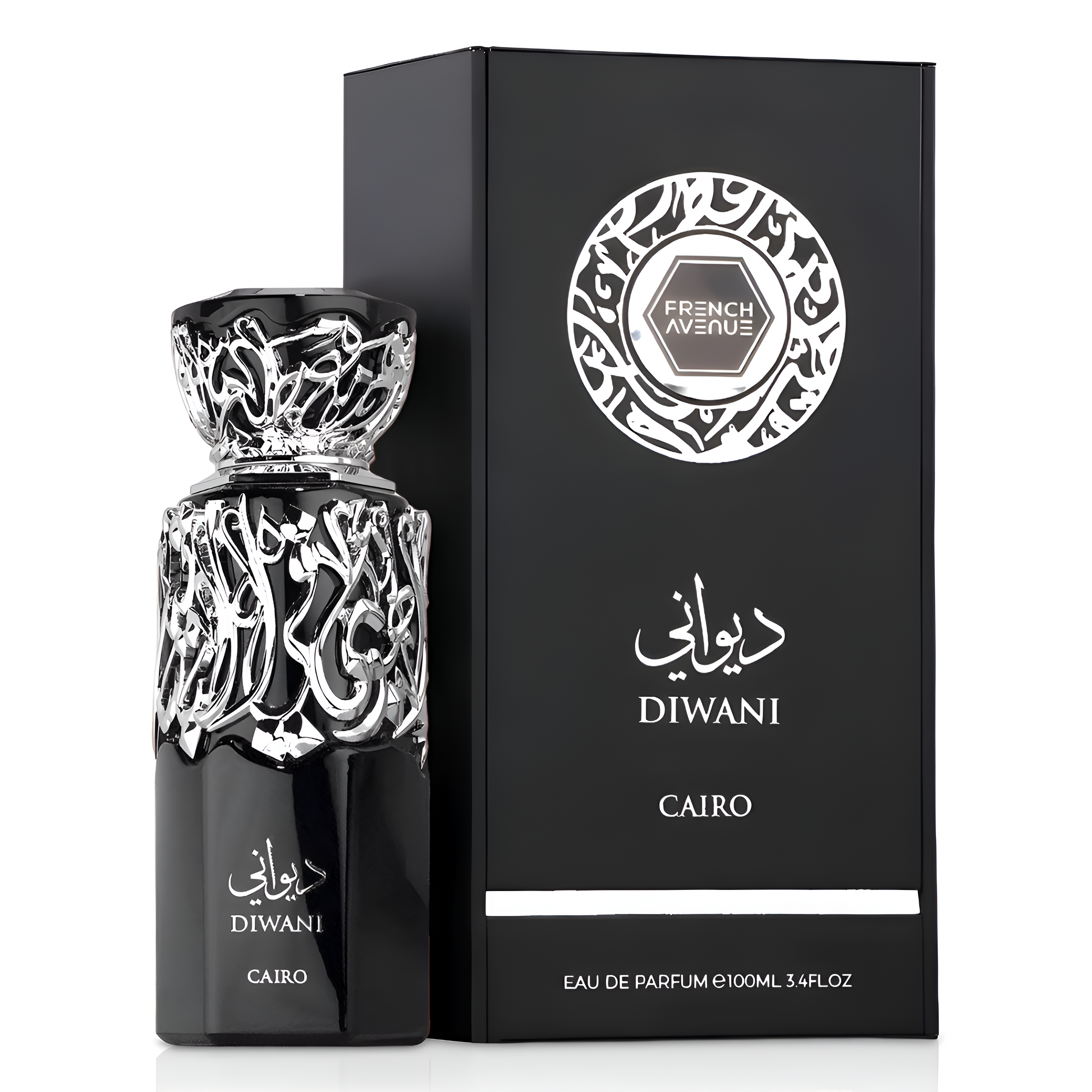 FRENCH AVENUE DIWANI CAIRO bottle and box details by French Avenue | تفاصيل زجاجة وعبوة FRENCH AVENUE DIWANI CAIRO من فرنش أفينيو