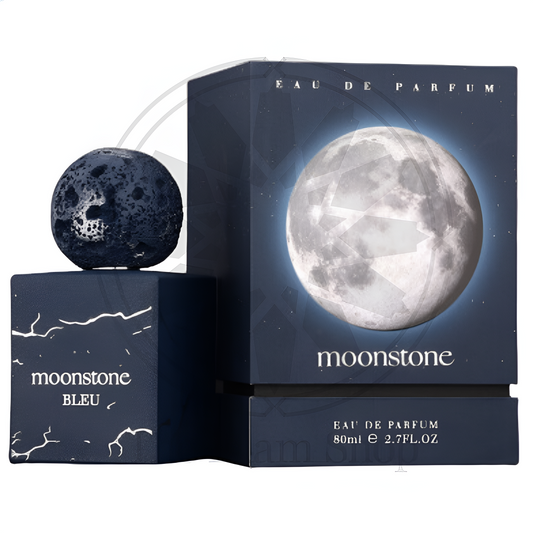 FRENCH AVENUE MOONSTONE BLEU bottle and box details by French Avenue | تفاصيل زجاجة وعبوة FRENCH AVENUE MOONSTONE BLEU من فرنش أفينيو