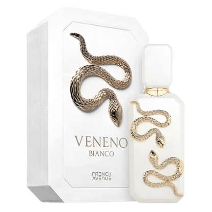 FRENCH AVENUE VENENO BIANCO bottle and box details by French Avenue | تفاصيل زجاجة وعبوة FRENCH AVENUE VENENO BIANCO من فرنش أفينيو